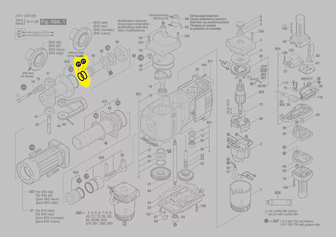 Joint torique réf. 1 610 210 213 BOSCH